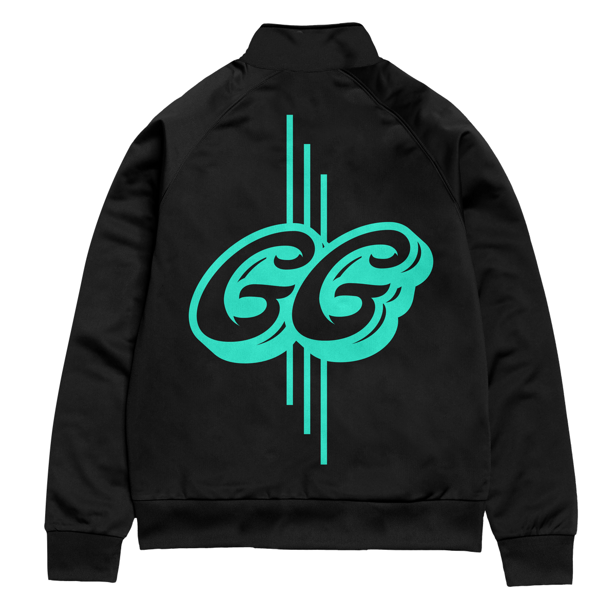 GG GRAPHIC JACKET - PANTS PRO GAMER SET BLACK WIH GREEN LOGOS