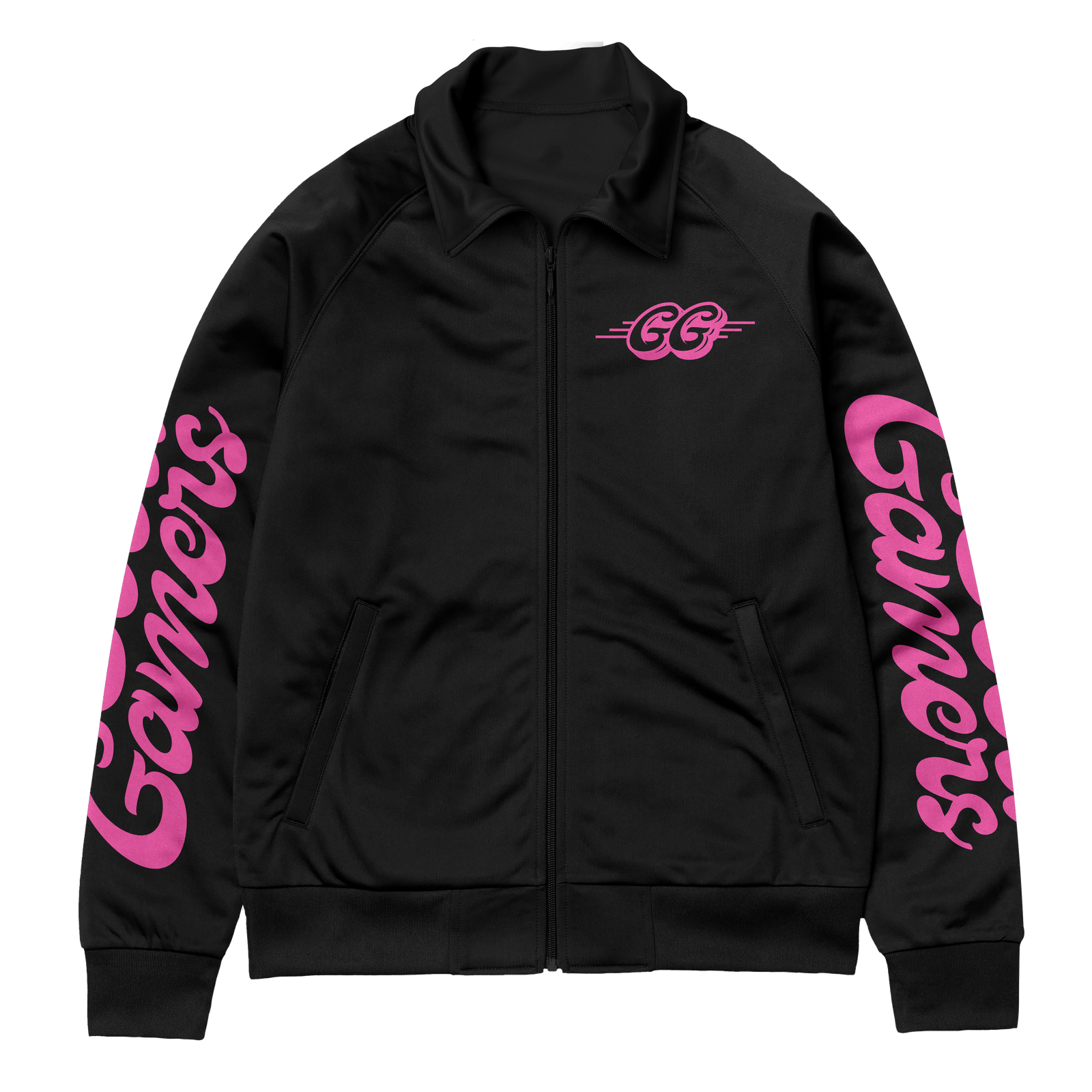 GG GRAPHIC JACKET - PANTS PRO GAMER SET BLACK WIH PINK LOGOS