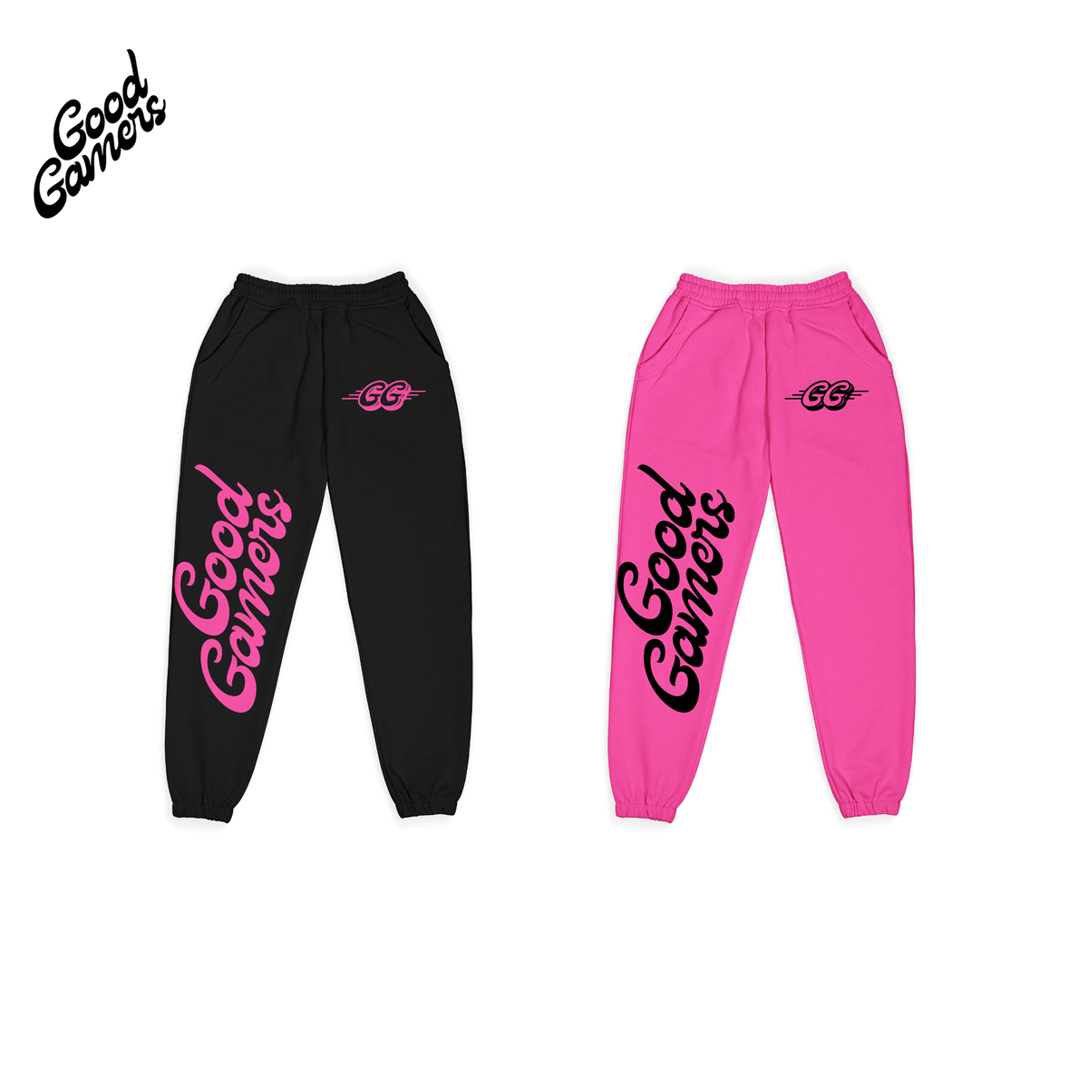 GG GRAPHIC NEW GAMER 2-PACK SWEATPANTS BLACK &amp; PINK