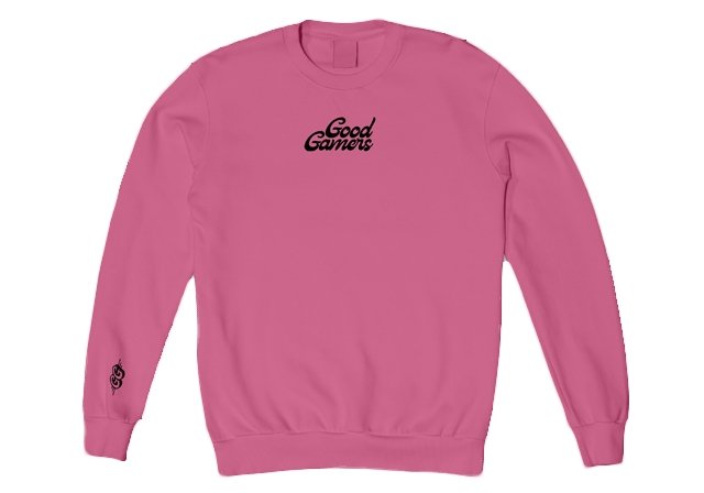 CLASSIC GG EMBROIDERED SWEATER - PINK - Good Gamers