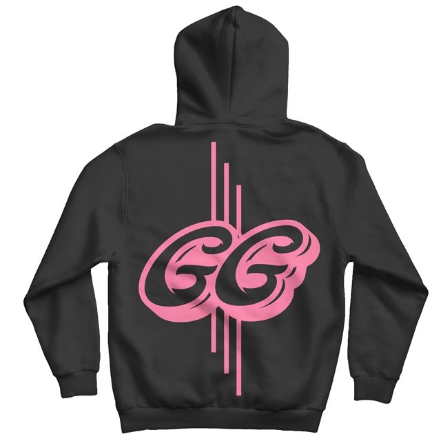 CLASSIC GG Graphic Hoodie - Black/Pink - Good Gamers