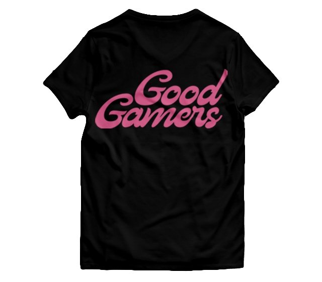 CLASSIC GOOD GAMERS T-SHIRT - BLACK/PINK - Good Gamers