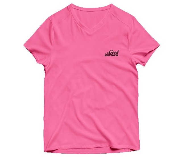 CLASSIC GOOD GAMERS T-SHIRT - PINK/BLACK - Good Gamers