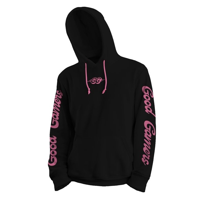 GG Graphic hoodie - black/pink - Good Gamers