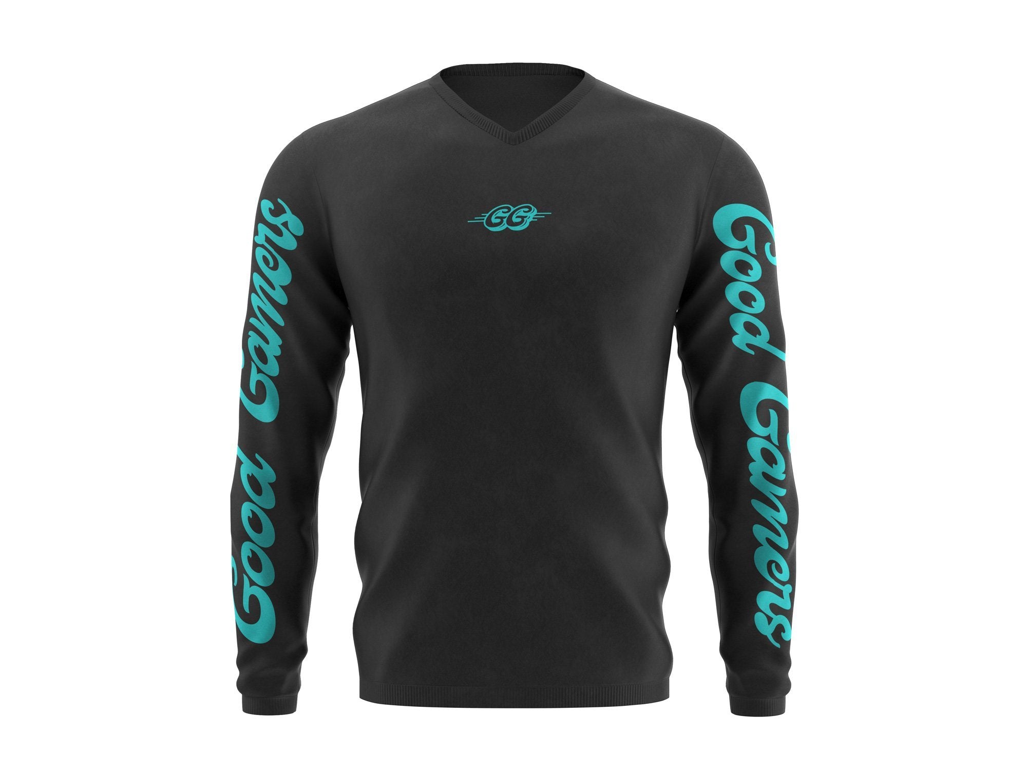 GG GRAPHIC SWEATSHIRT - black/teal - Good Gamers