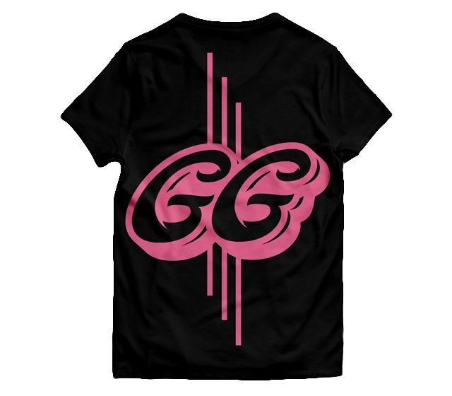 GG GRAPHIC T-SHIRT - BLACK/PINK - Good Gamers